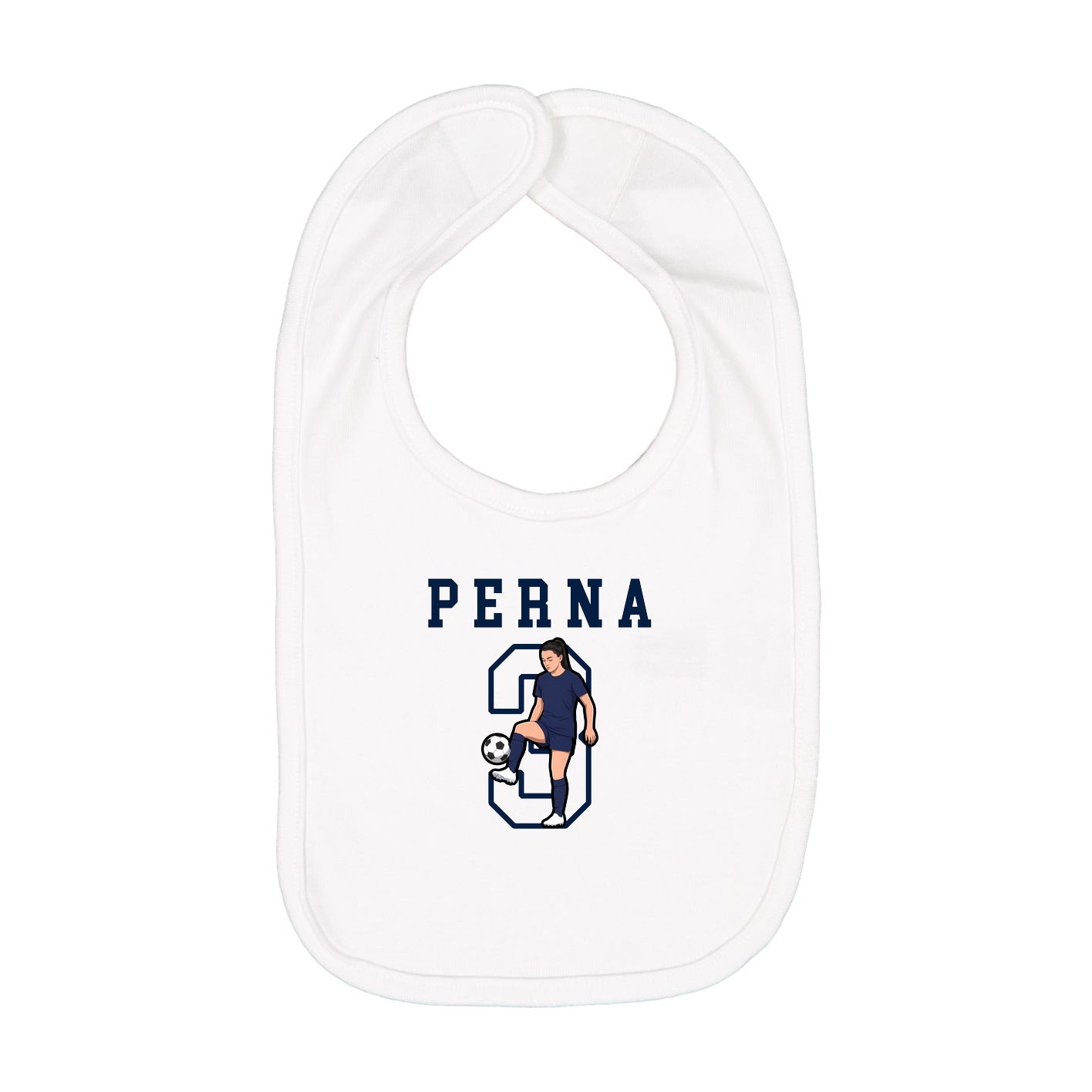 Infant Bib — Shirsey in White