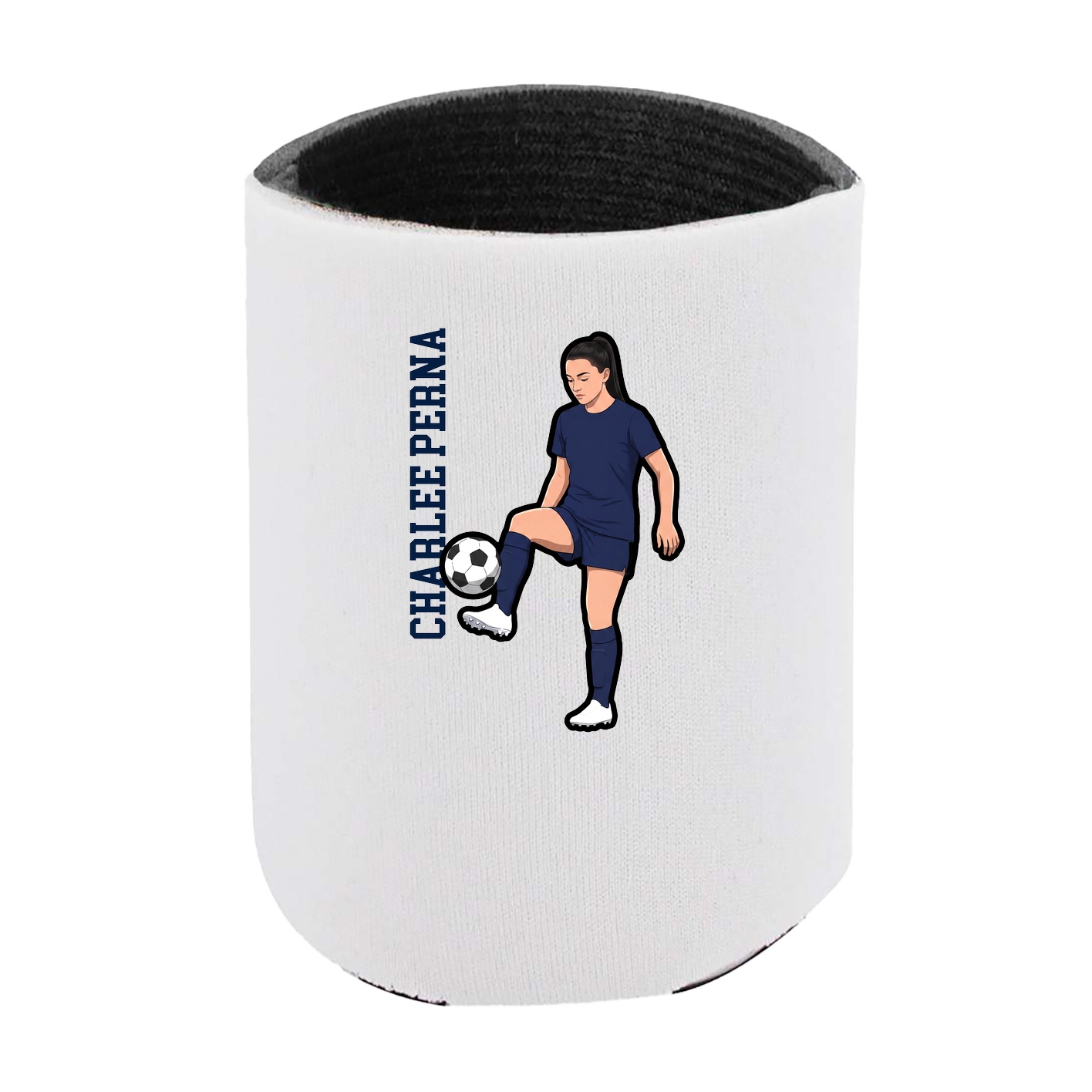 Can Holder — Name Vertical in White