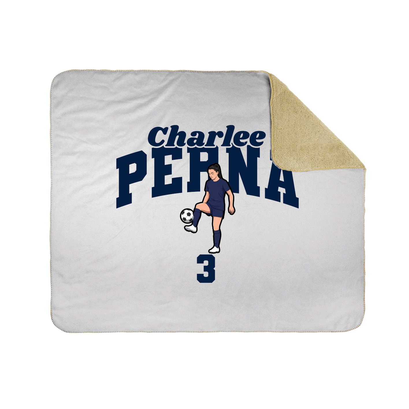 Throw Blanket — Signature Arch in White