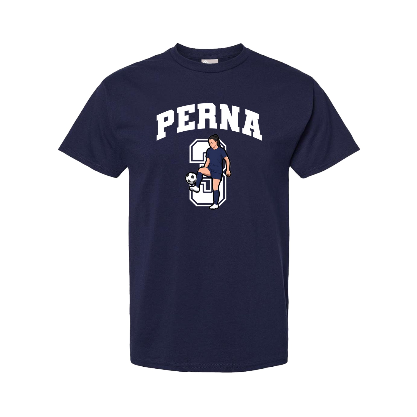 Tee — Number in Navy