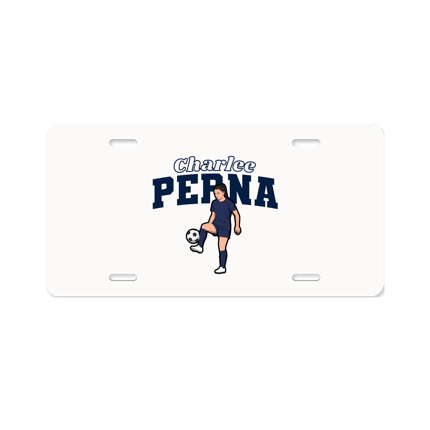 License Plate — Name Arch in Classic