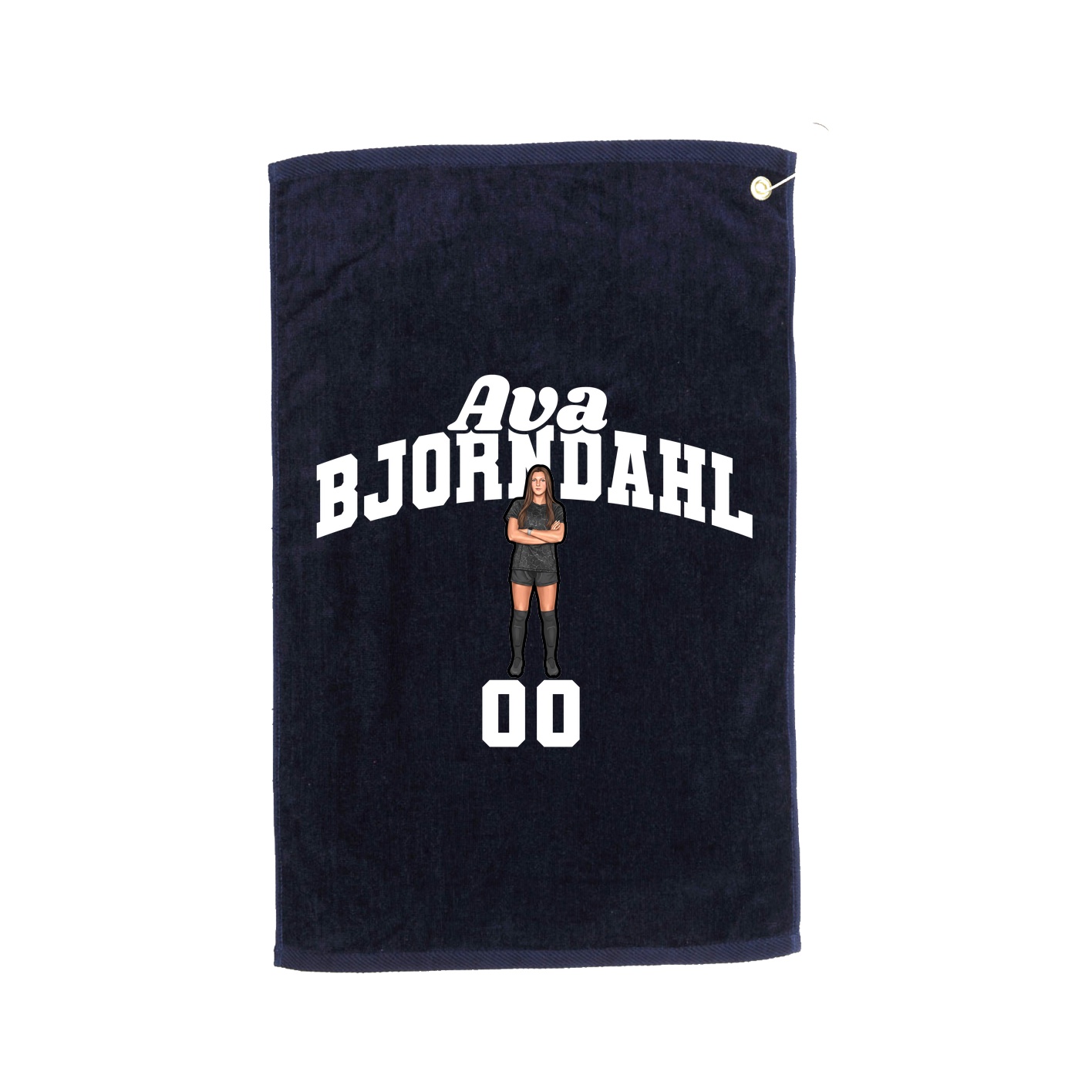 Golf Towel — Signature Arch in Navy