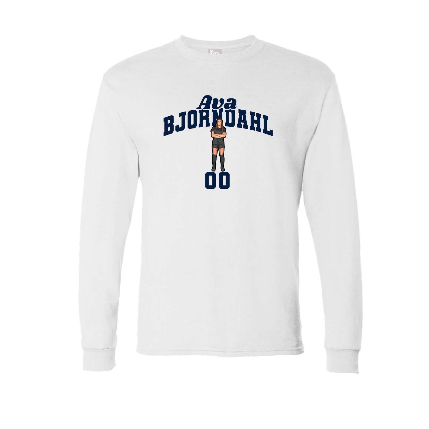 Long Sleeve Tee — Signature Arch in White