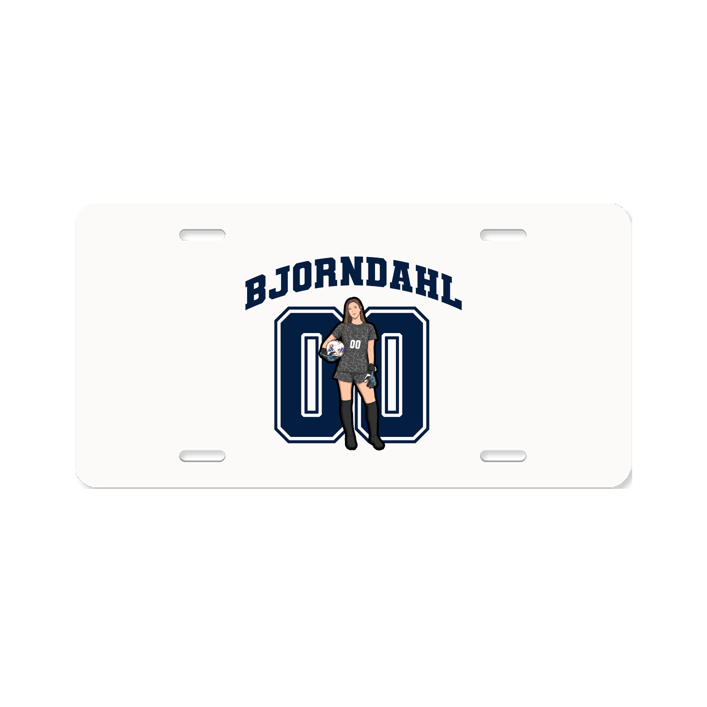 License Plate — Number in Classic