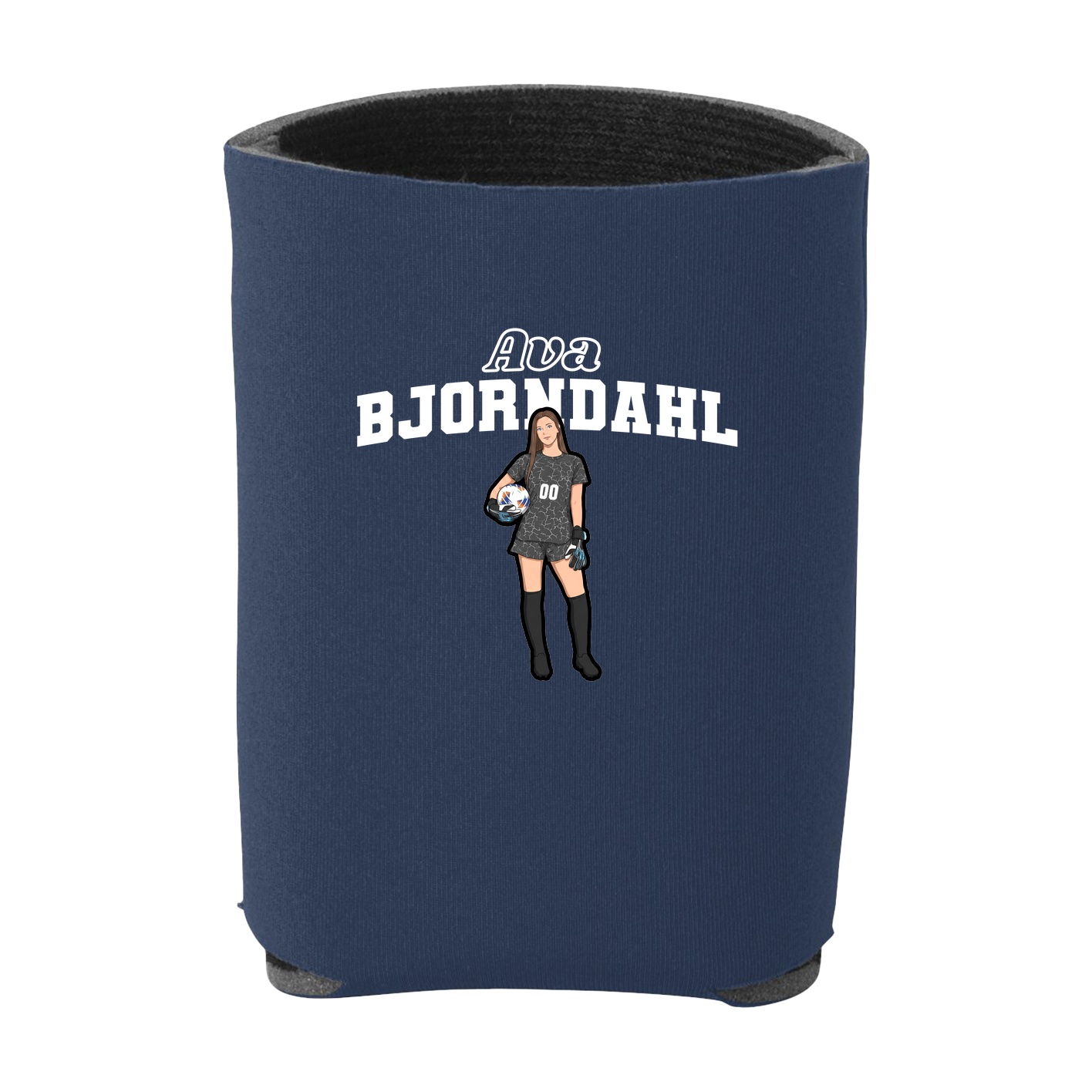 Can Holder — Name Arch in Navy