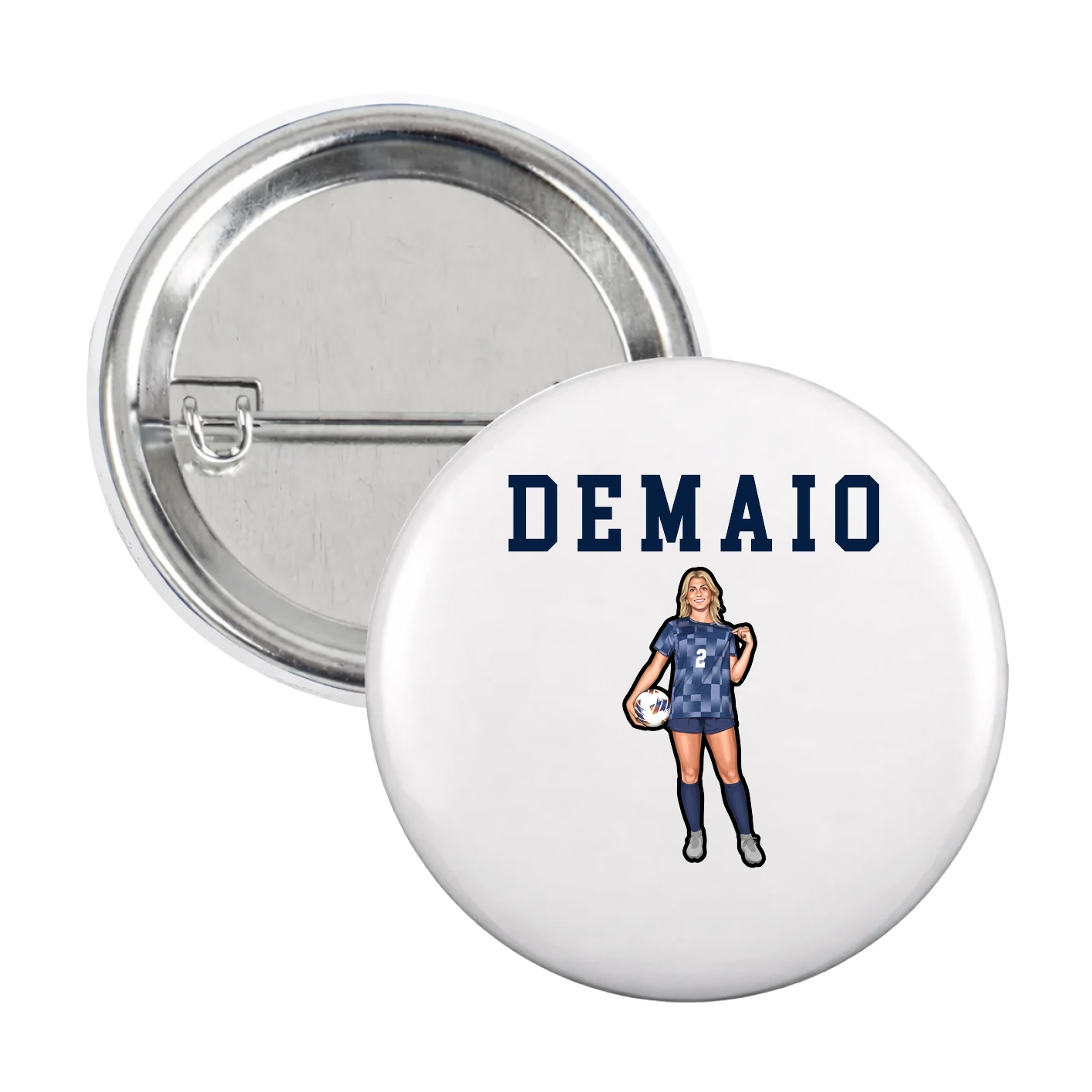 Game Day Button — Shirsey in White