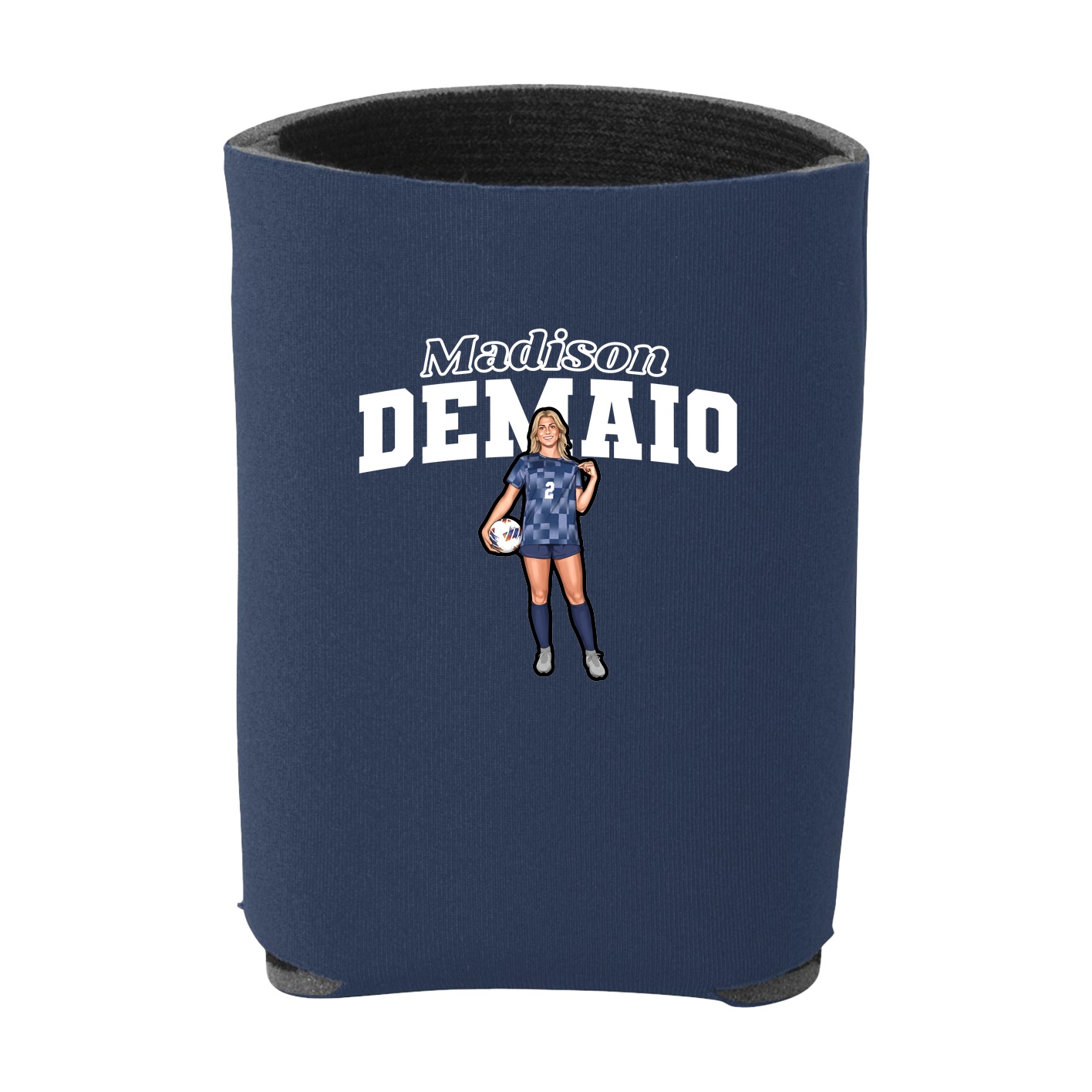 Can Holder — Name Arch in Navy