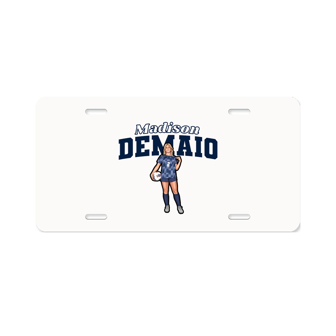 License Plate — Name Arch in Classic