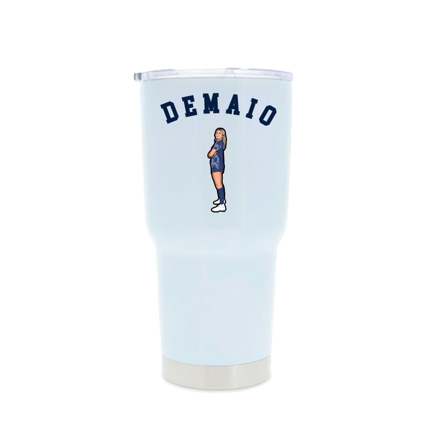 30oz Stainless Steel Tumbler — Shirsey Arch in White