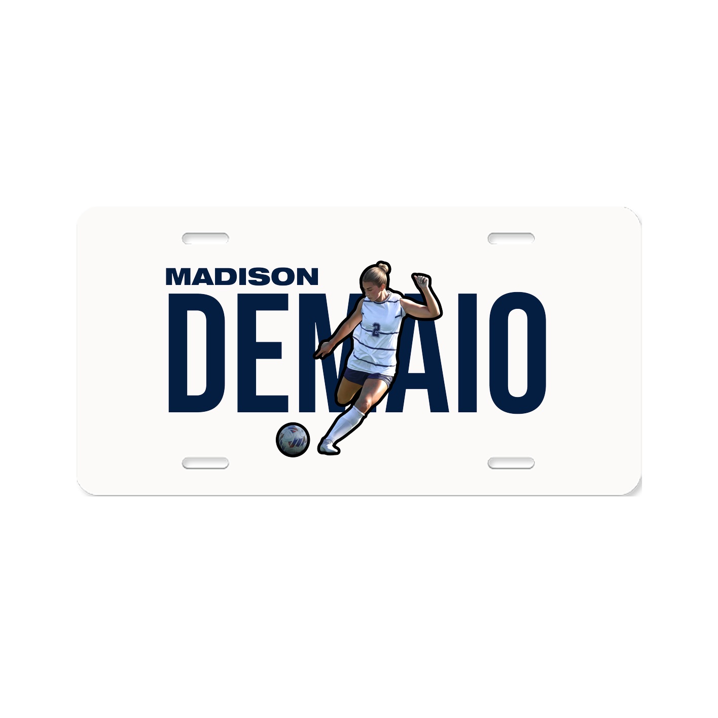 License Plate — Player Name in Classic
