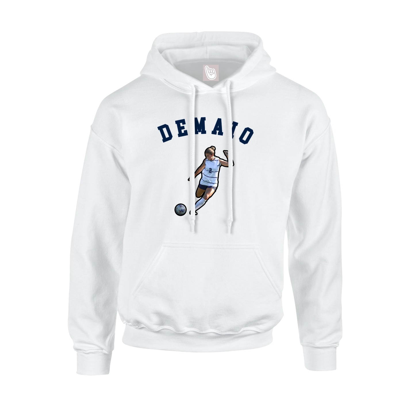 Youth Hoodie — Shirsey Arch in White