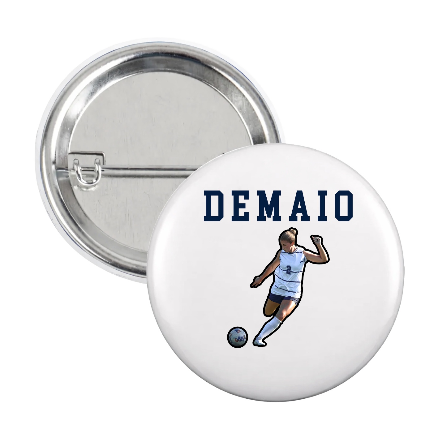 Game Day Button — Shirsey in White