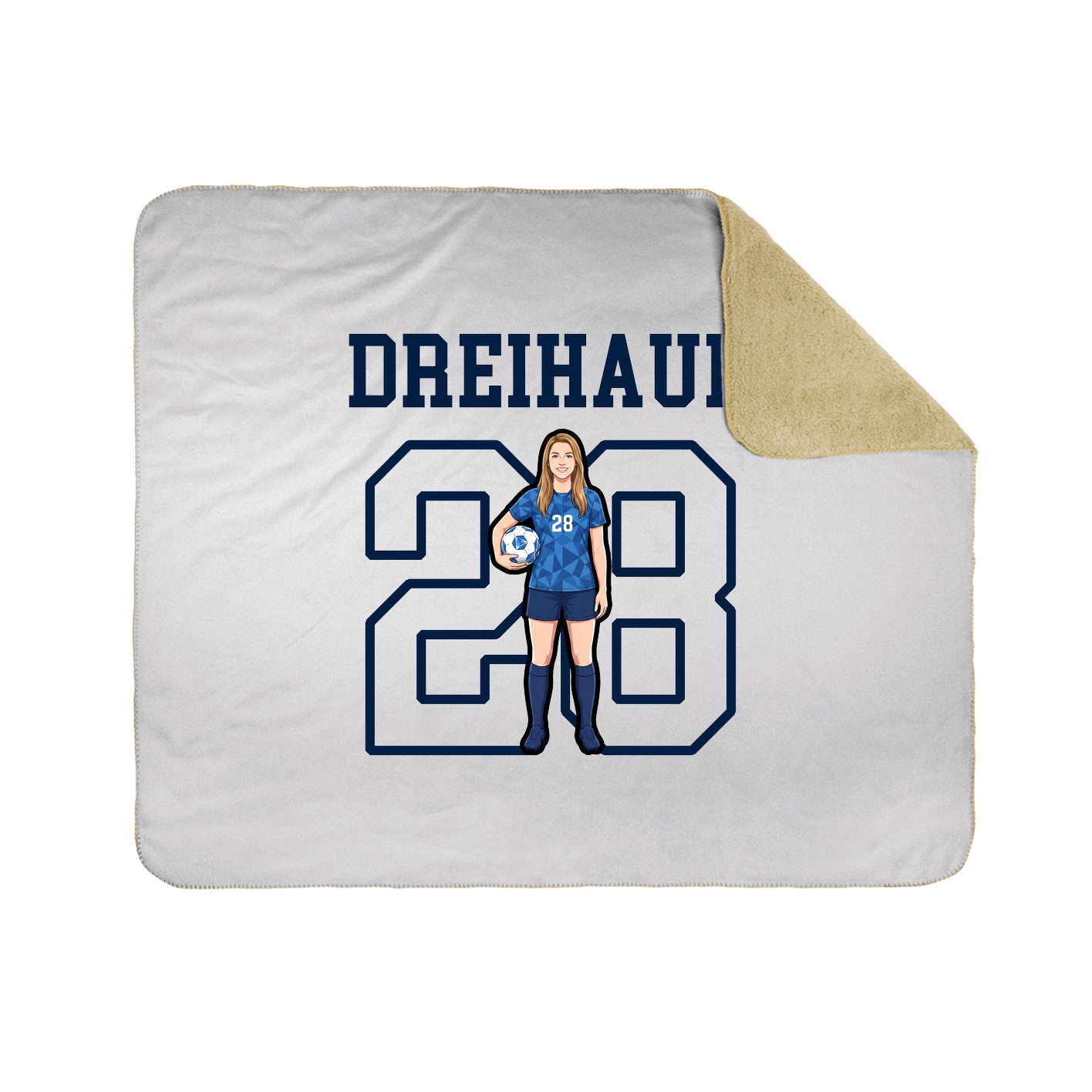 Throw Blanket — Shirsey in White