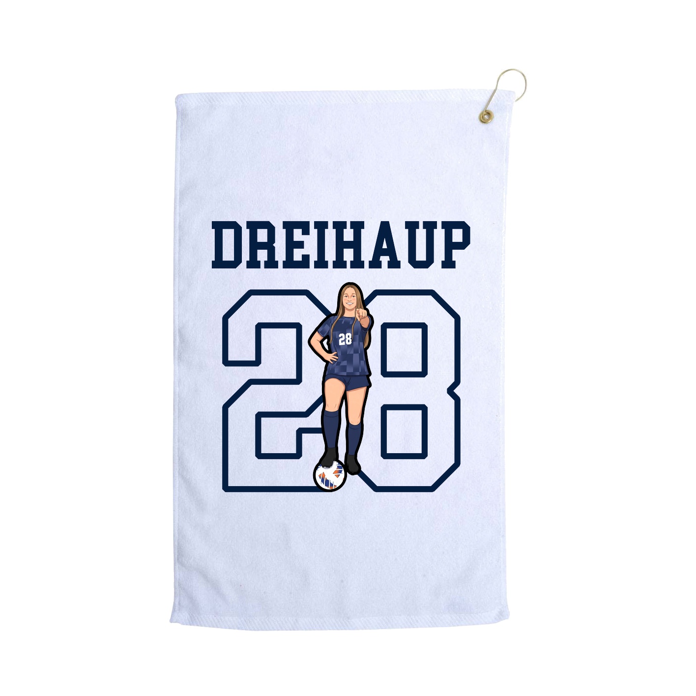 Golf Towel — Shirsey in White