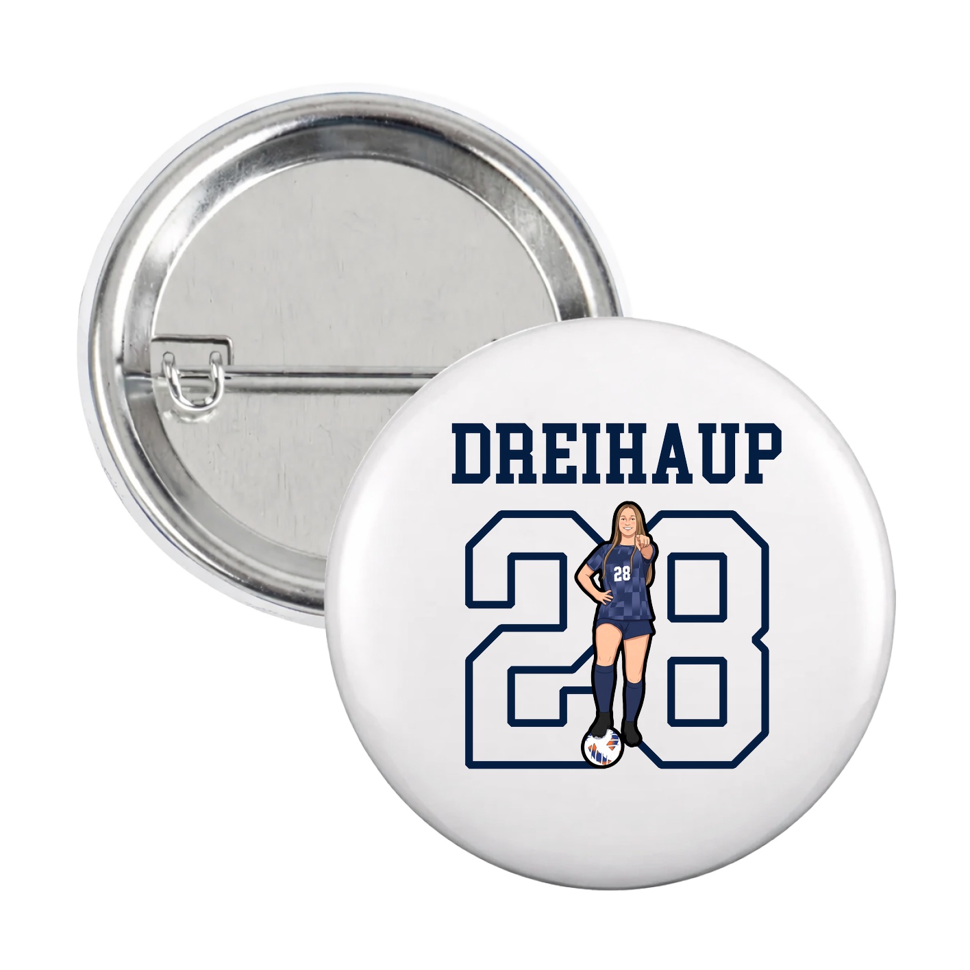 Game Day Button — Shirsey in White