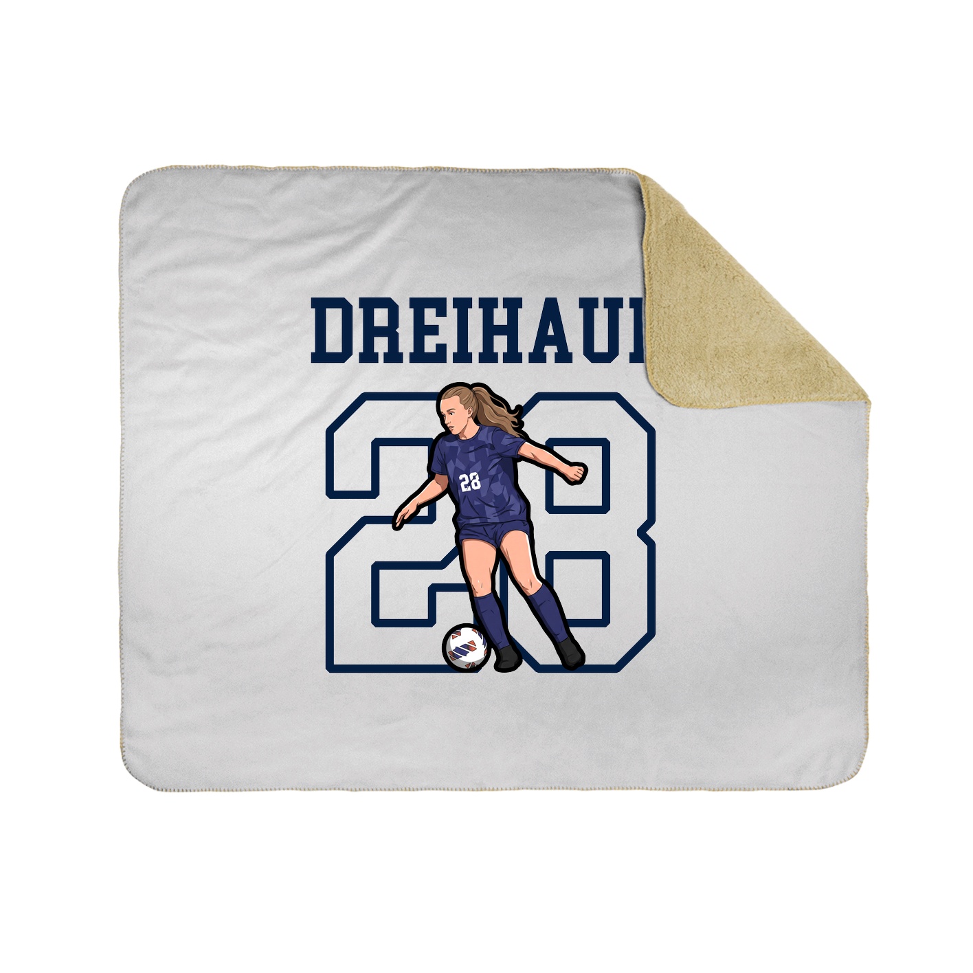 Throw Blanket — Shirsey in White