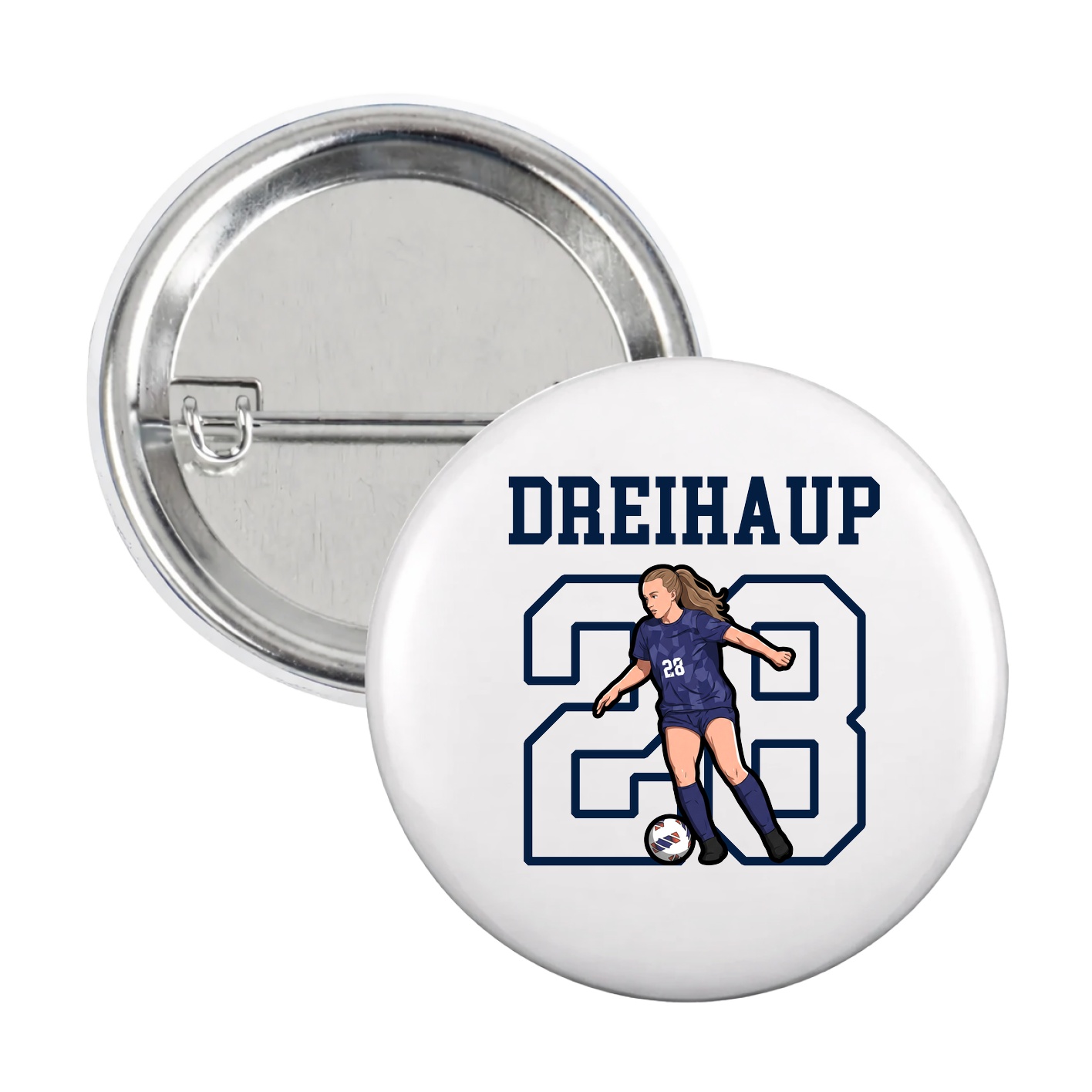 Game Day Button — Shirsey in White