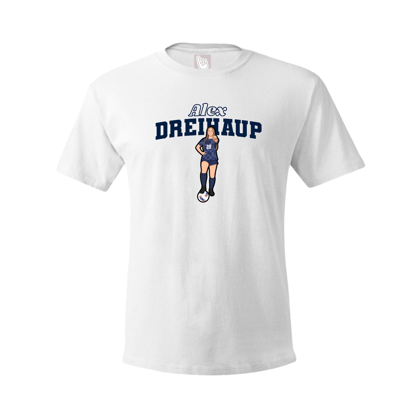 Tee — Name Arch in White