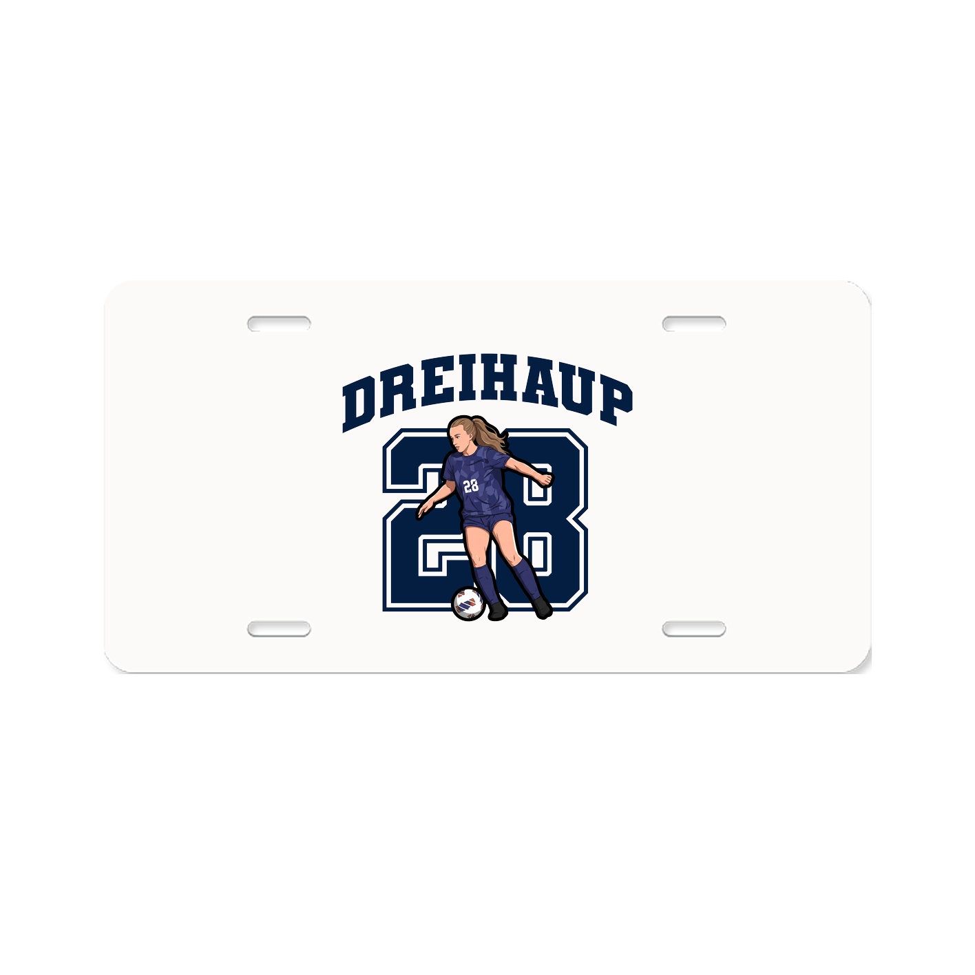 License Plate — Number in Classic