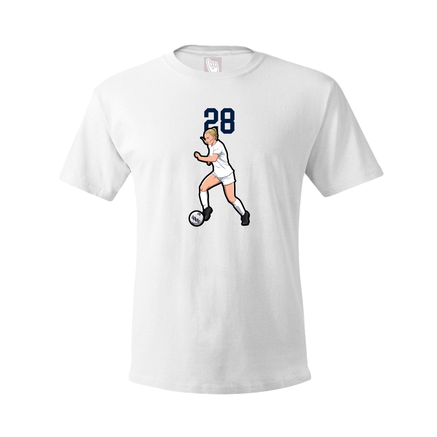 Tee — Number Top in White