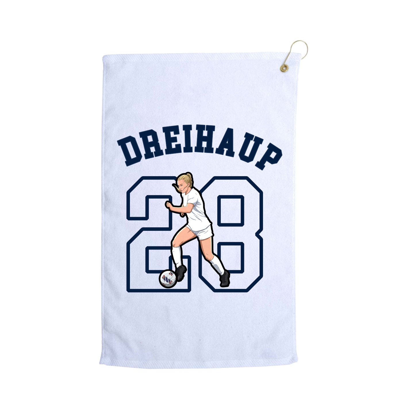 Golf Towel — Shirsey Arch in White
