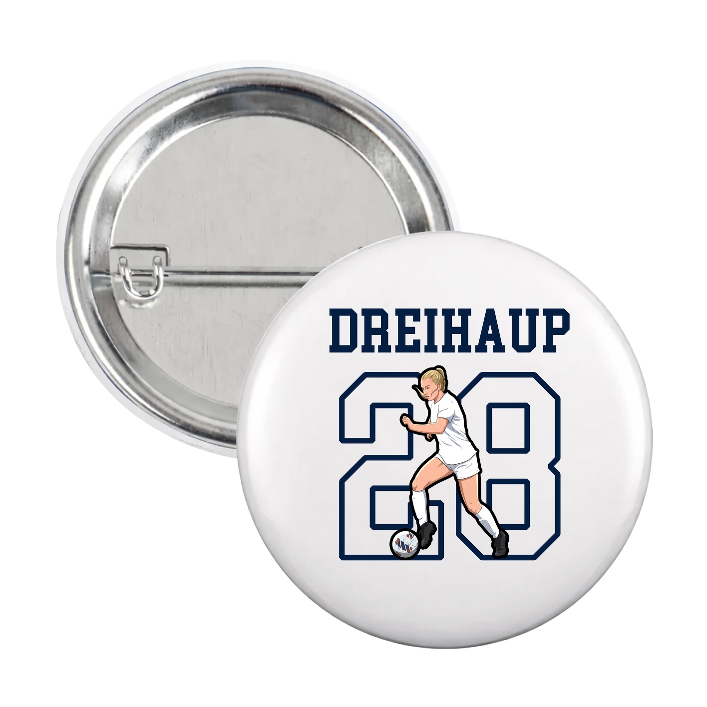 Game Day Button — Shirsey in White