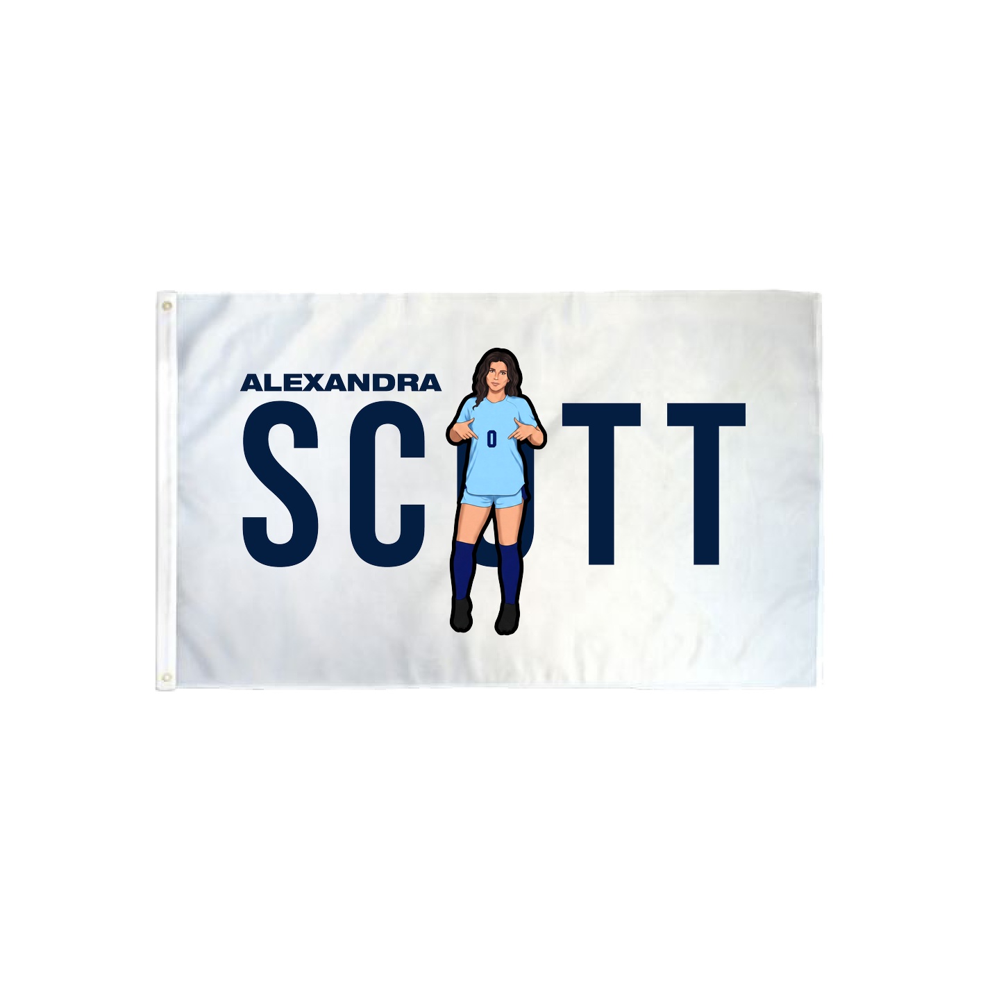 3x5 Flag — Player Name in Classic