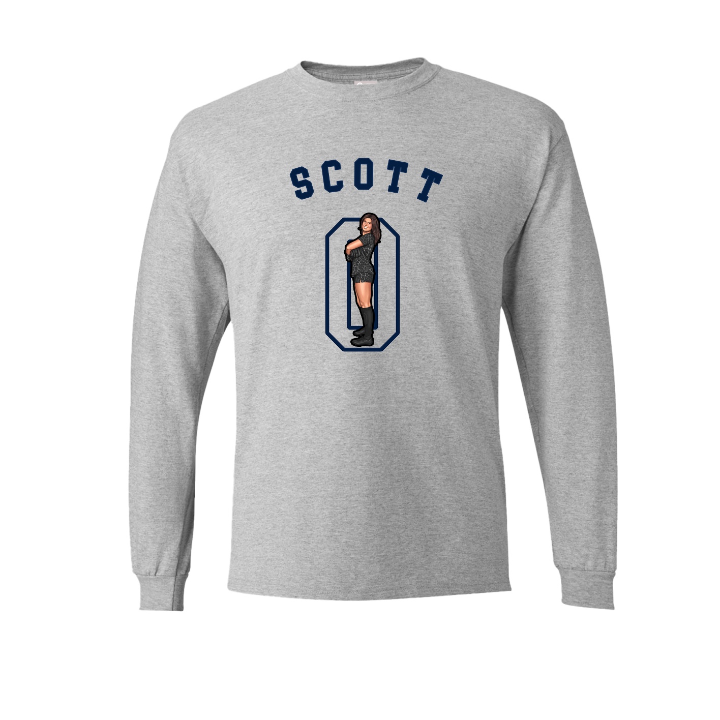 Long Sleeve Tee — Shirsey Arch in Grey