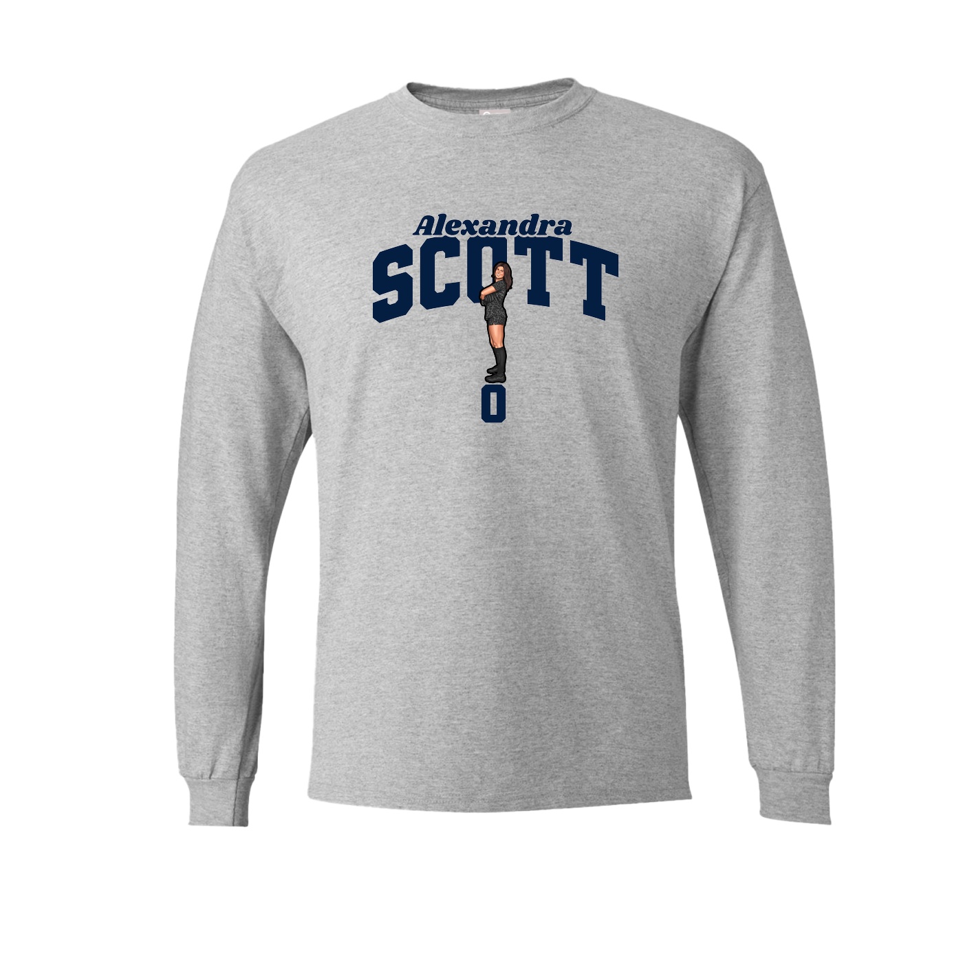 Long Sleeve Tee — Signature Arch in Grey
