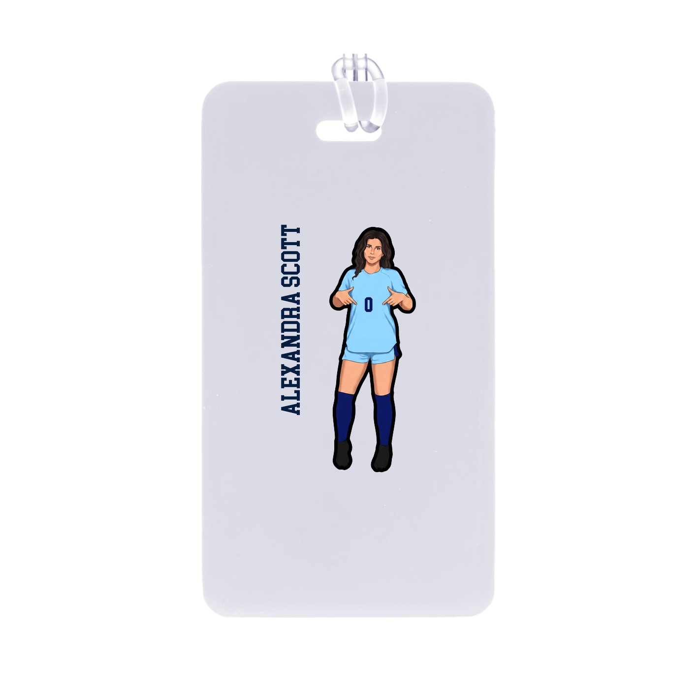 Bag Tag — Name Vertical in Classic