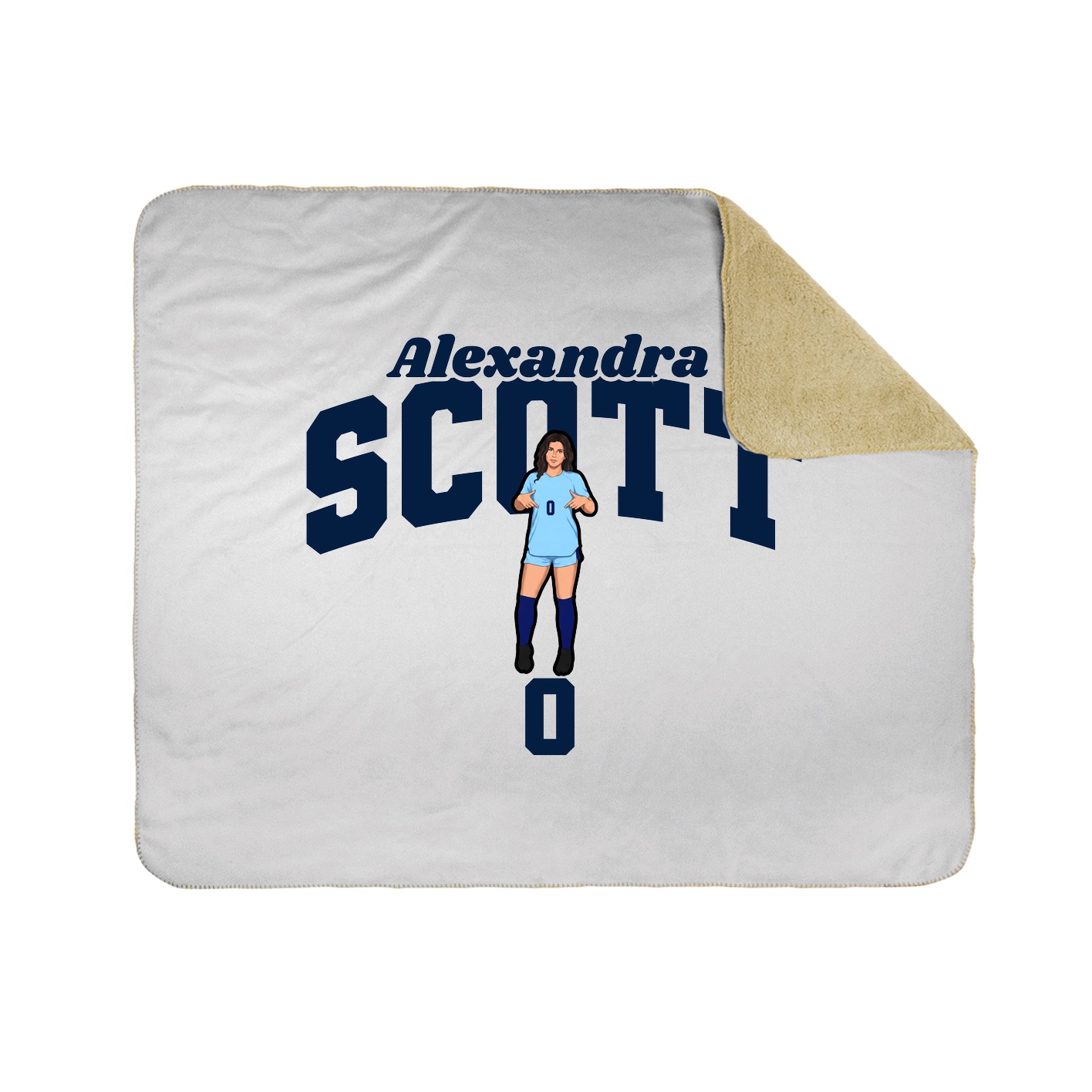 Throw Blanket — Signature Arch in White