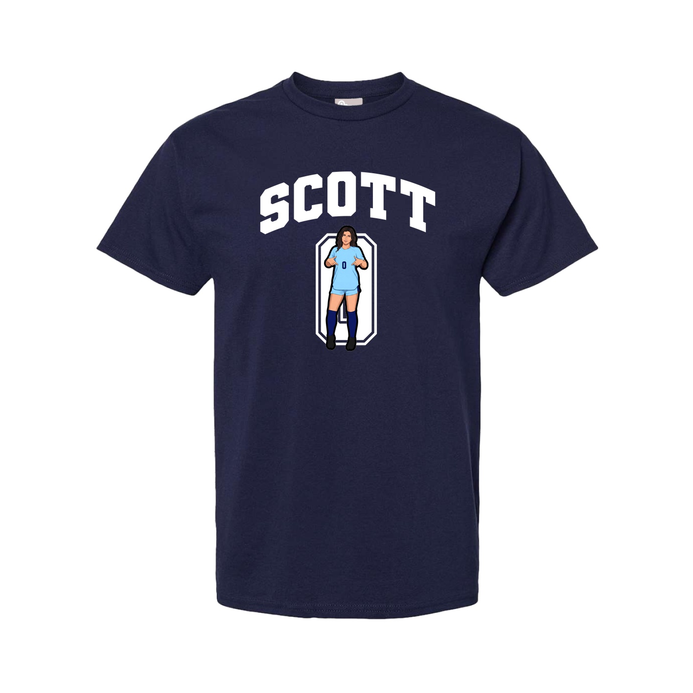 Tee — Number in Navy