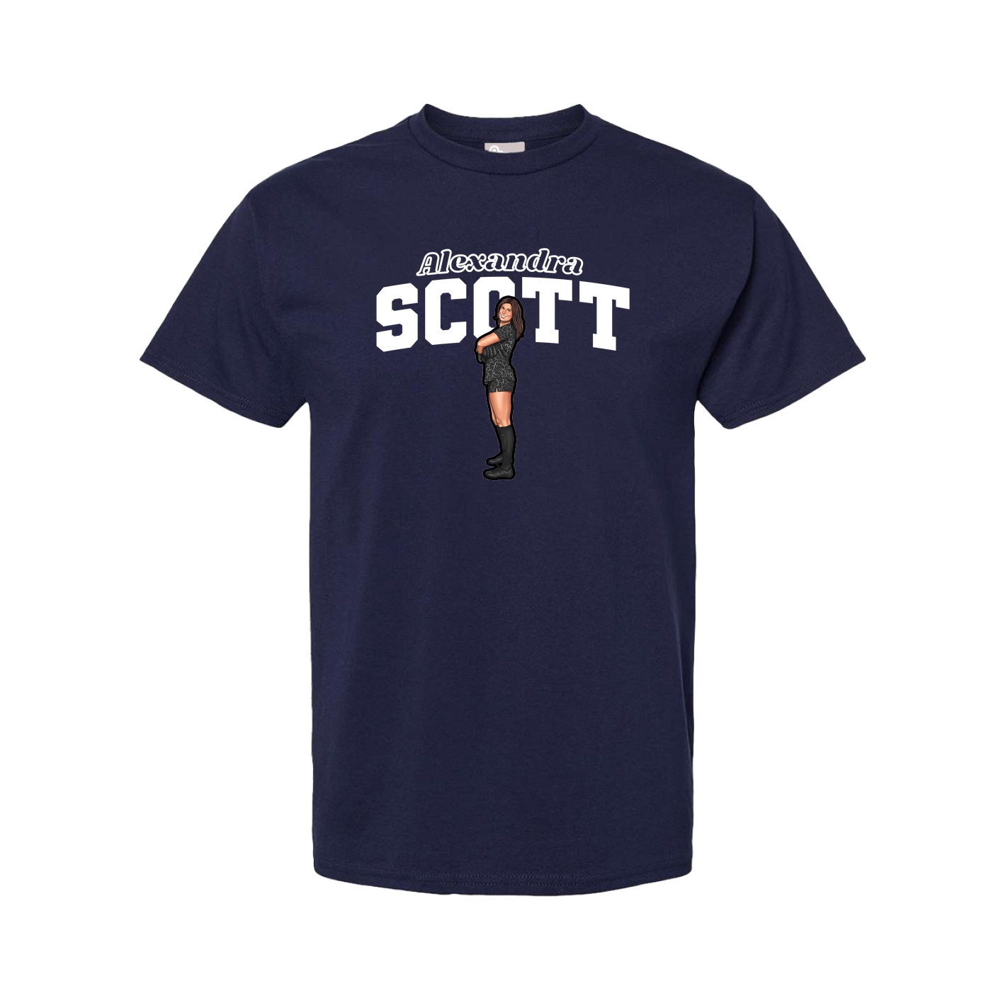 Tee — Name Arch in Navy