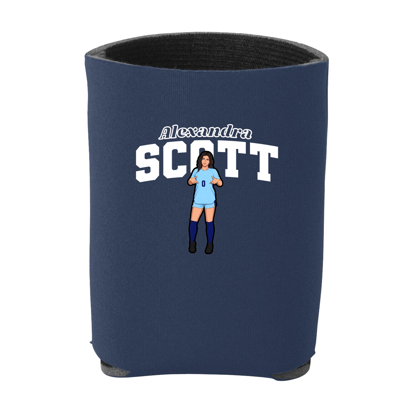Can Holder — Name Arch in Navy