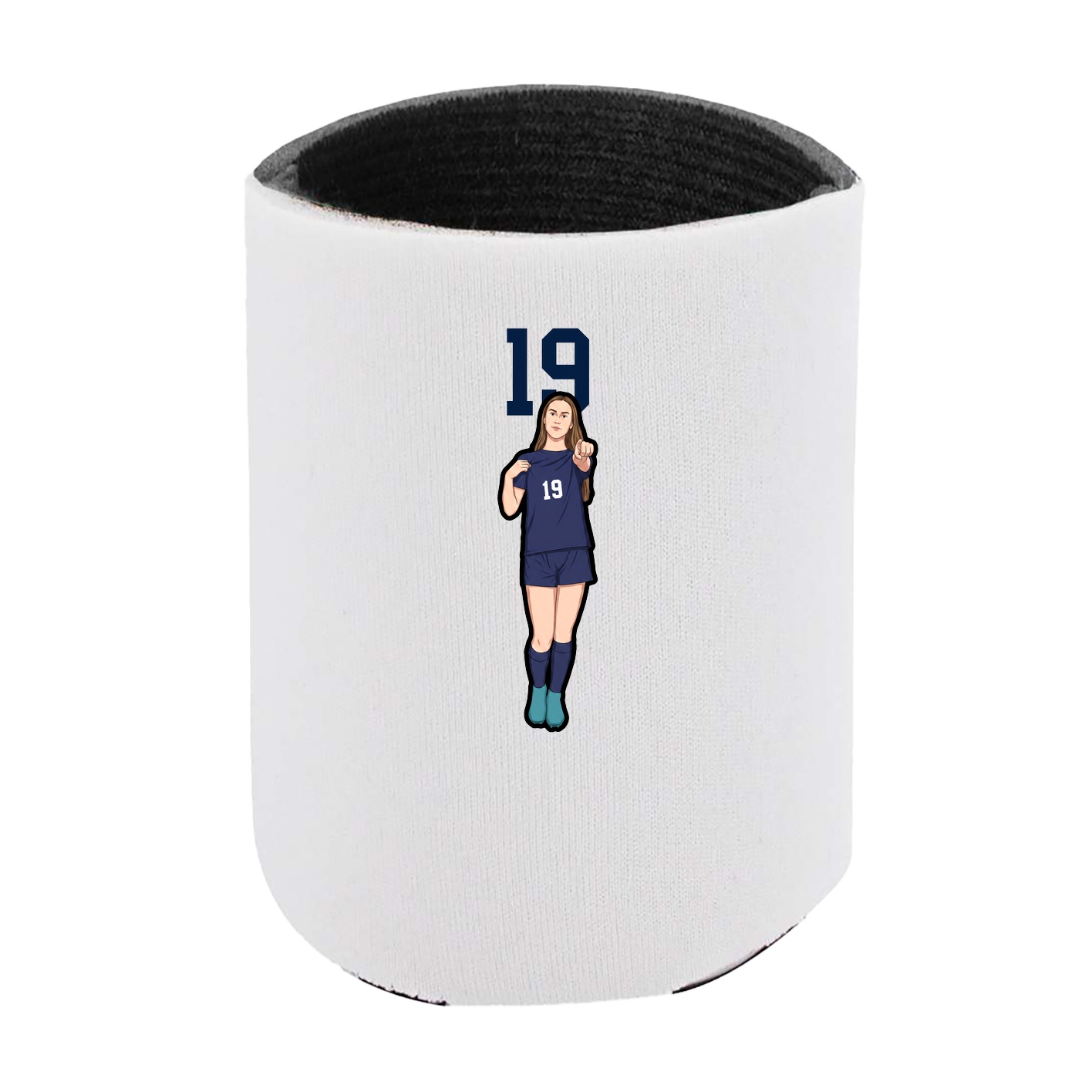 Can Holder — Number Top in White