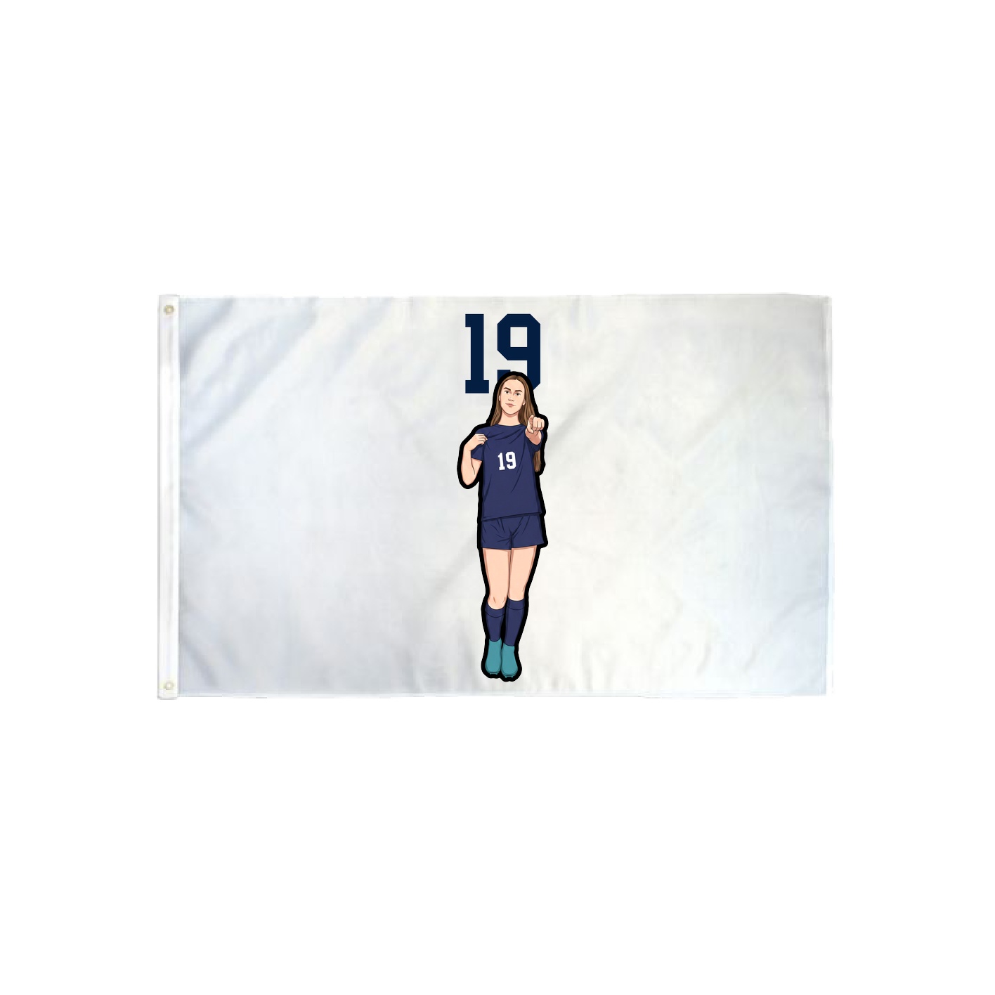 3x5 Flag — Number Top in Classic