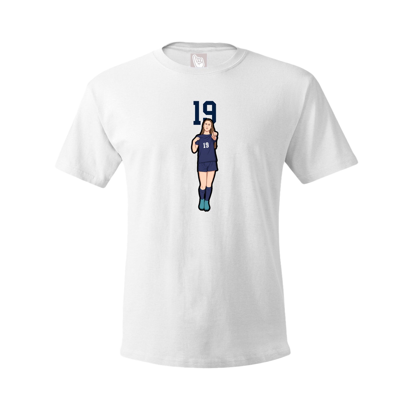 Tee — Number Top in White