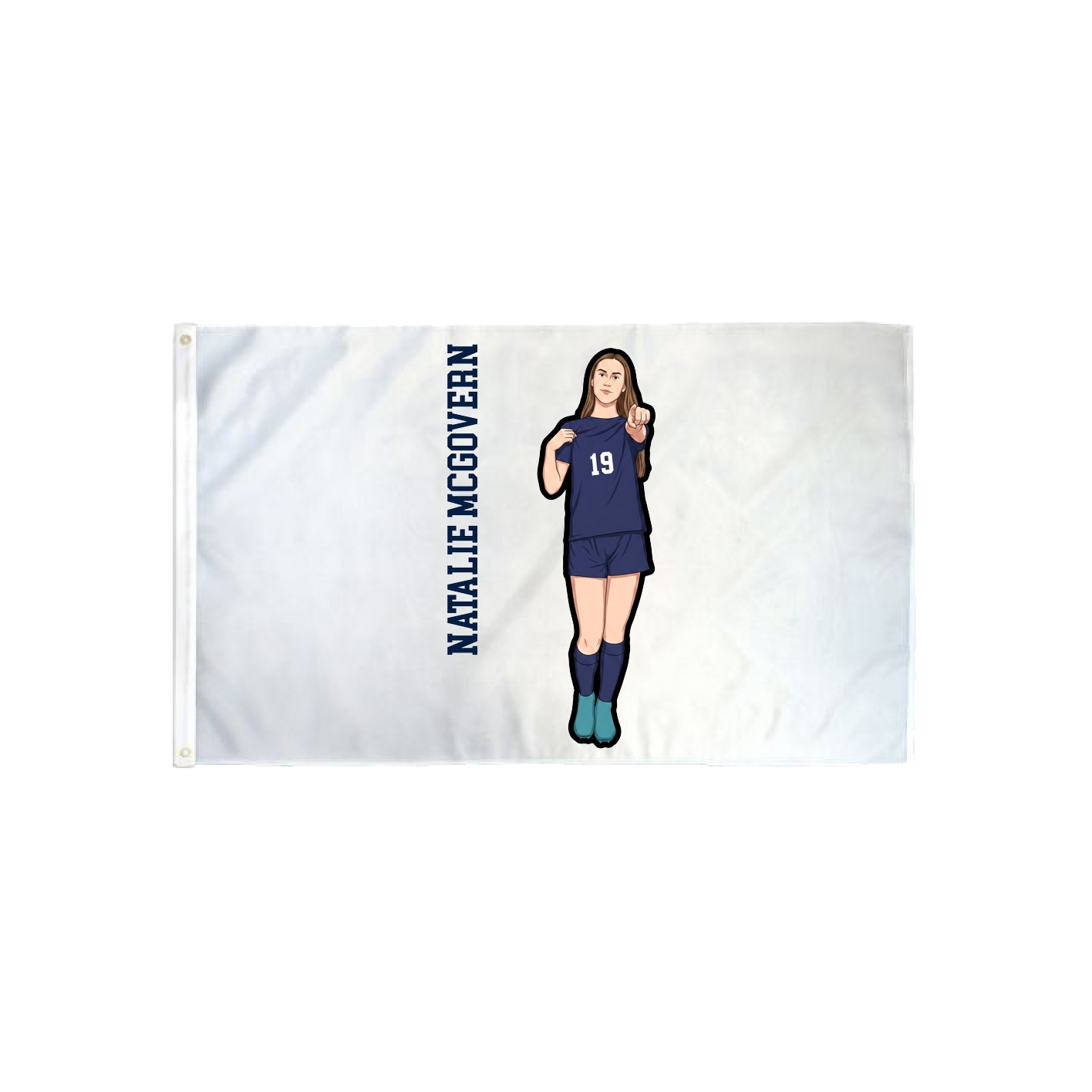 3x5 Flag — Name Vertical in Classic