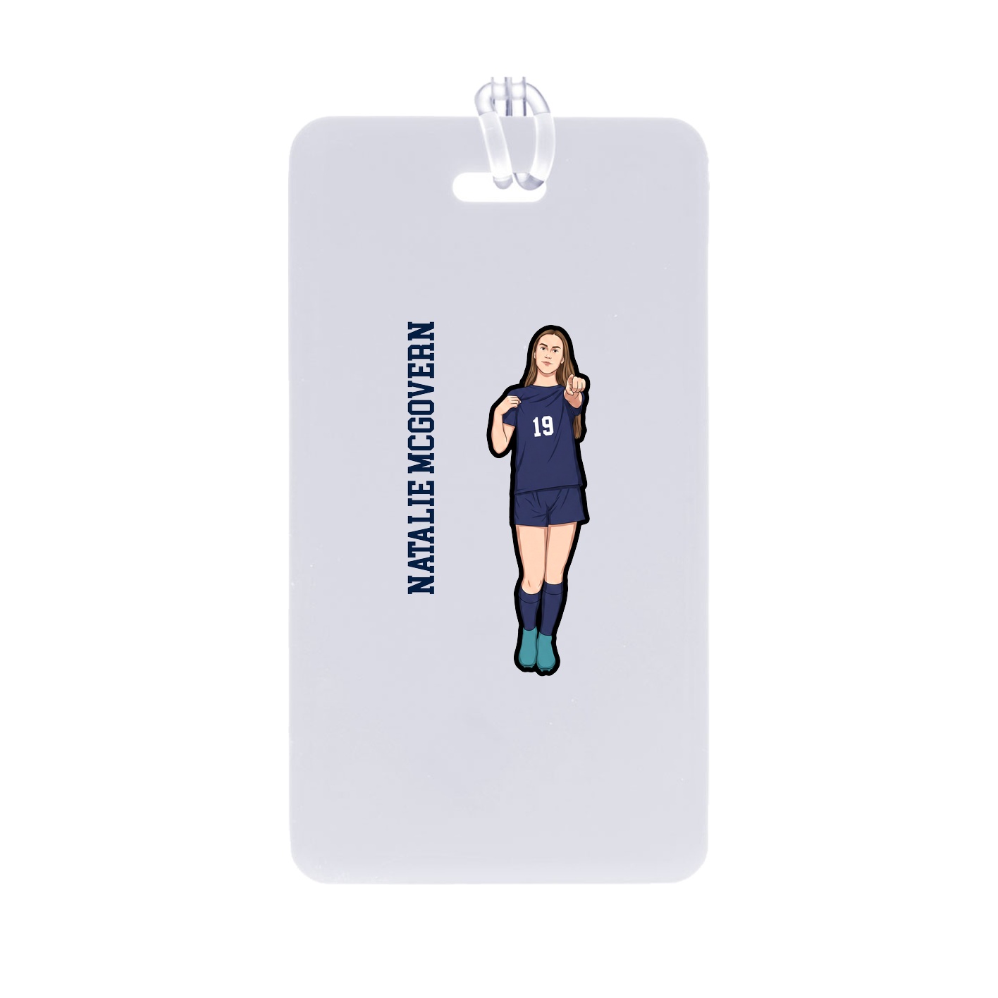 Bag Tag — Name Vertical in Classic