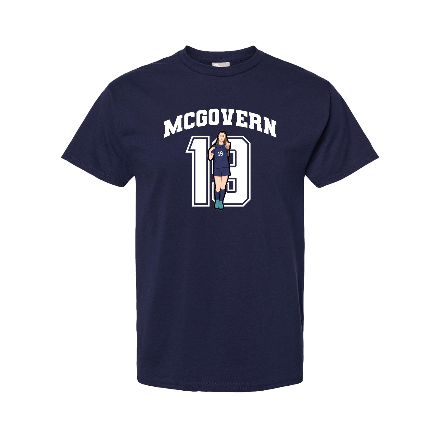 Tee — Number in Navy