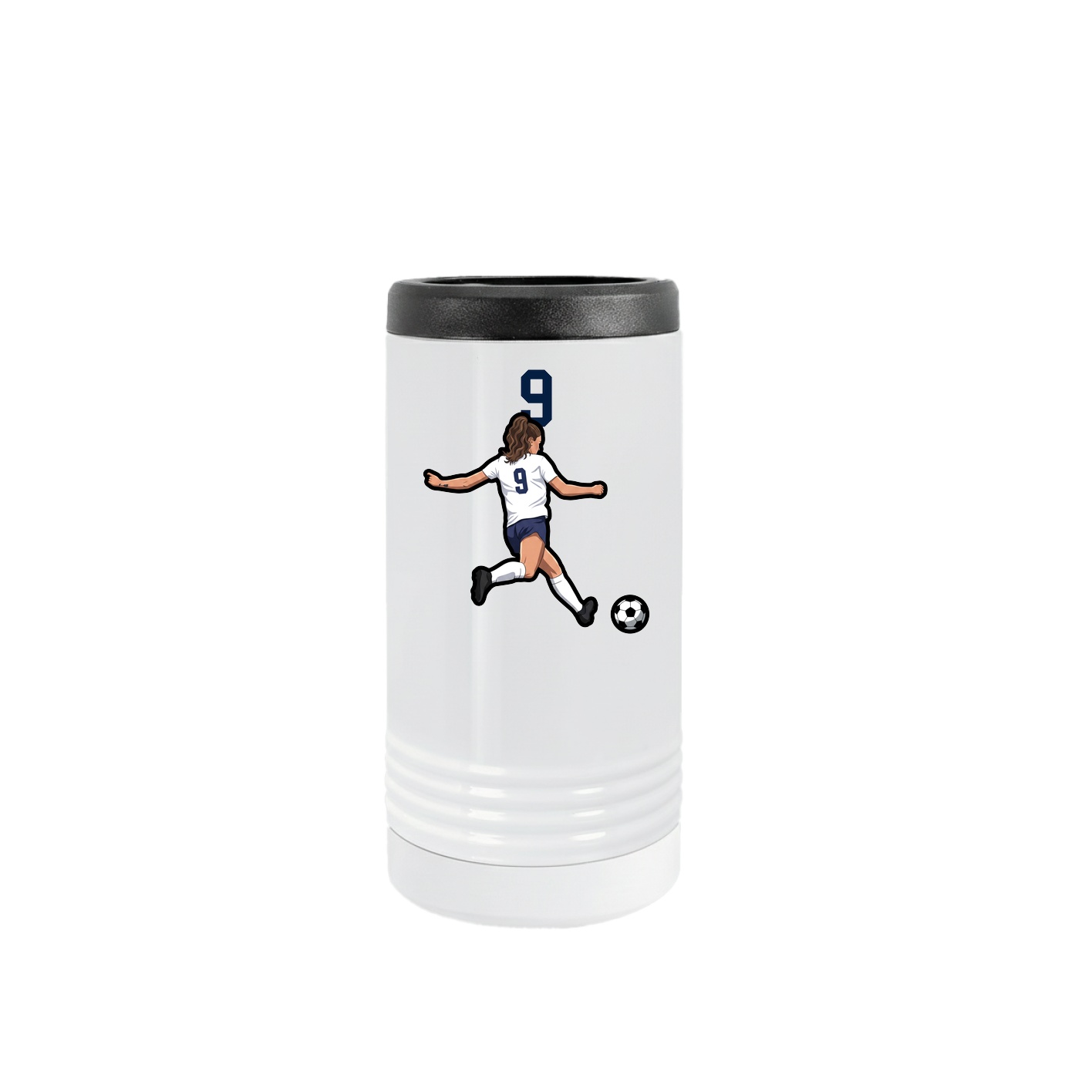 Slim Beverage Holder — Number Top in White