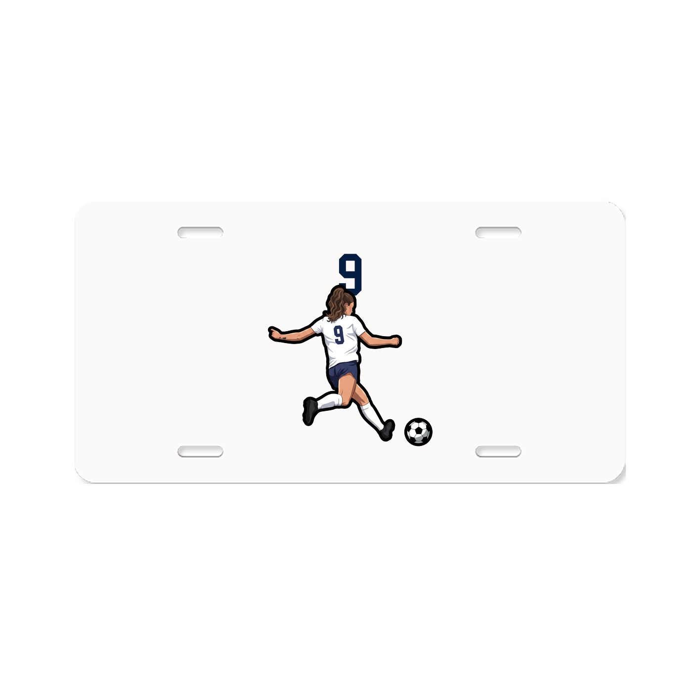 License Plate — Number Top in Classic