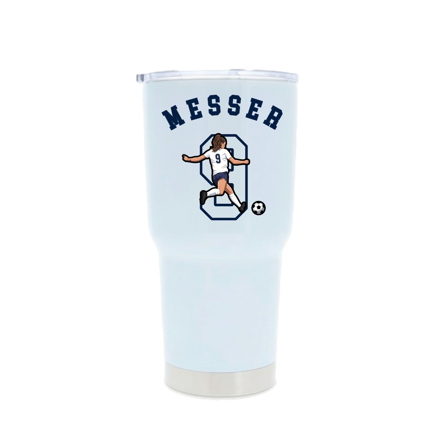 30oz Stainless Steel Tumbler — Shirsey Arch in White