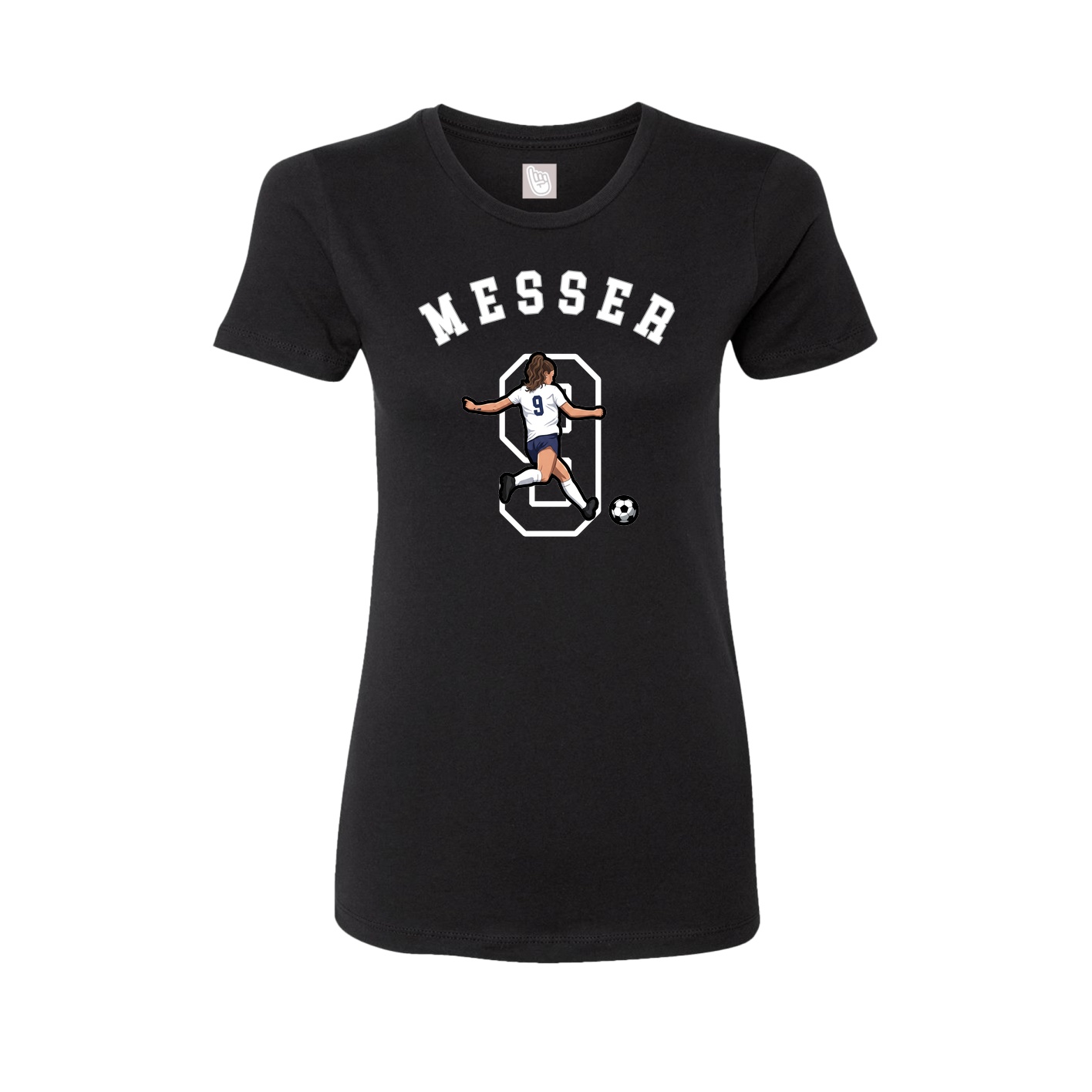 Fitted Women's Tee — Shirsey Arch in Black