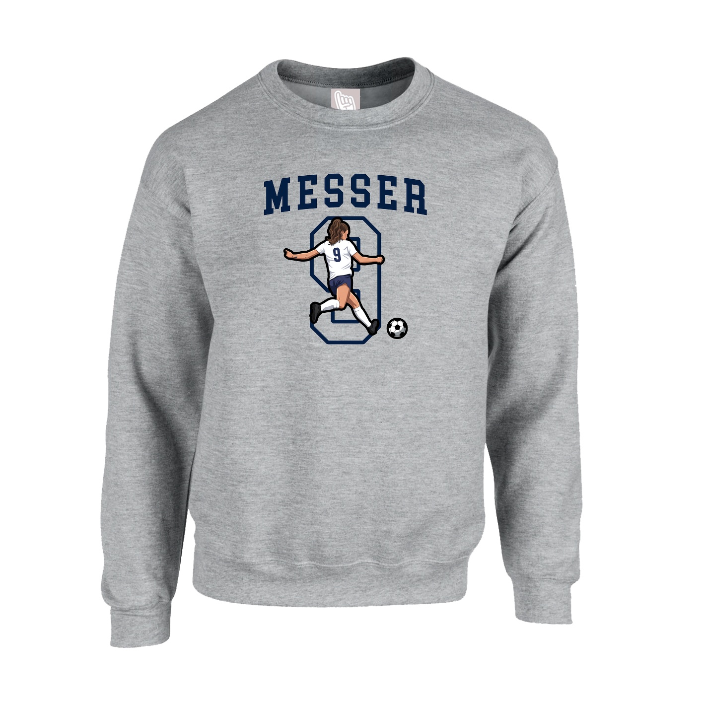 Fleece Crew — Shirsey in Grey