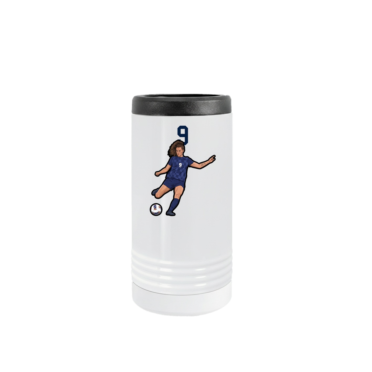 Slim Beverage Holder — Number Top in White