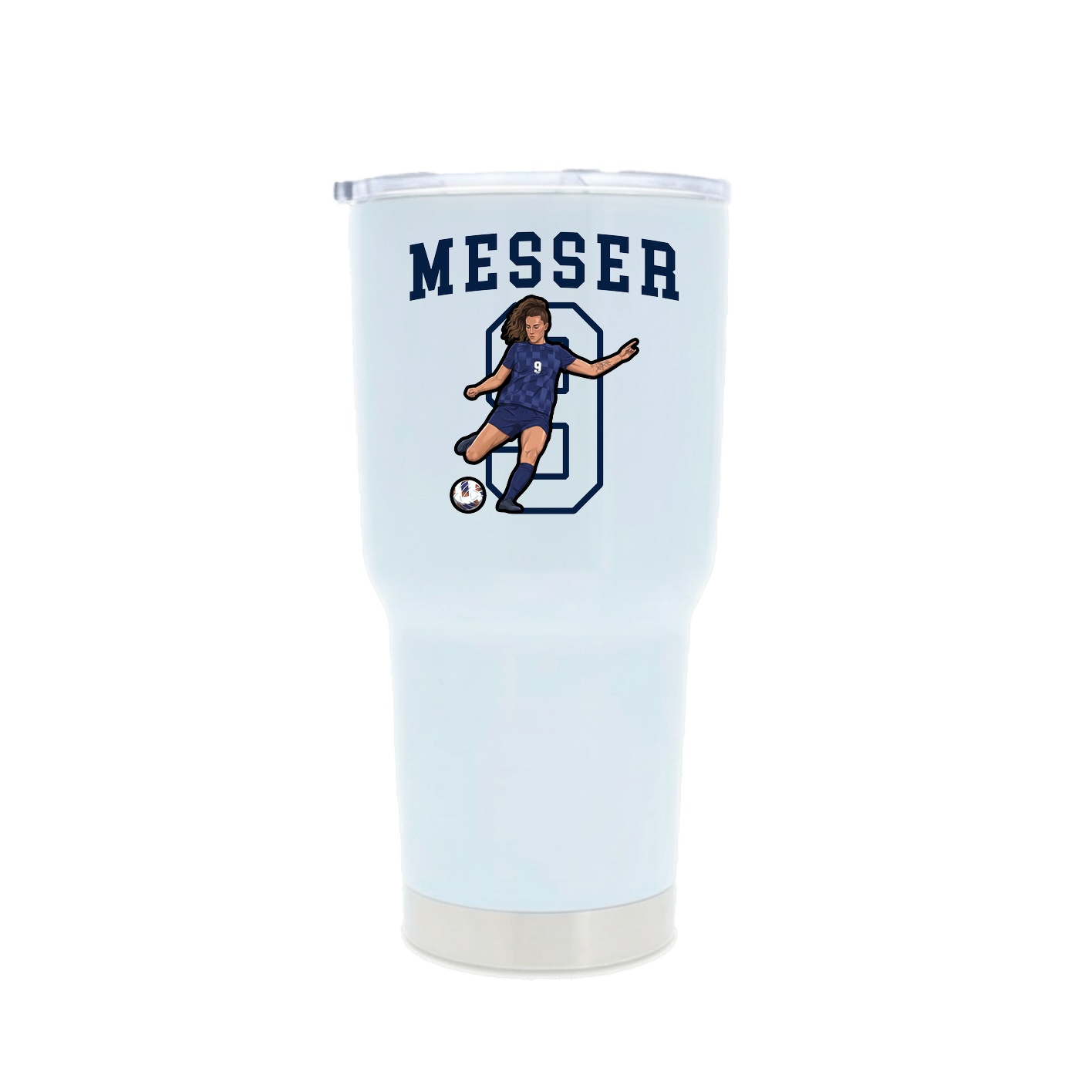 30oz Stainless Steel Tumbler — Shirsey in White