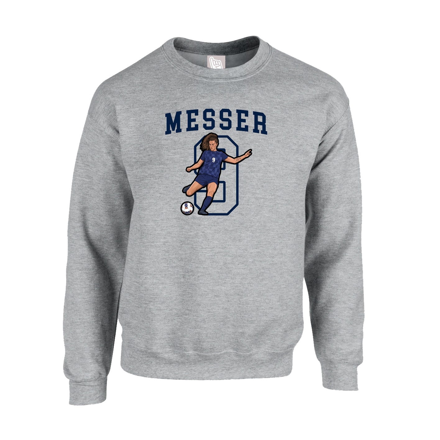 Fleece Crew — Shirsey in Grey