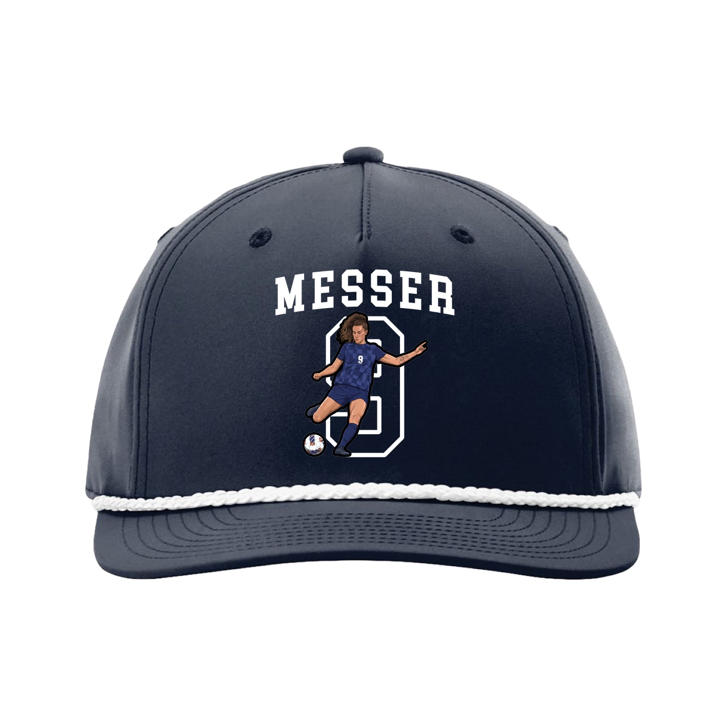 Five-Panel Classic Rope Cap — Shirsey in Navy