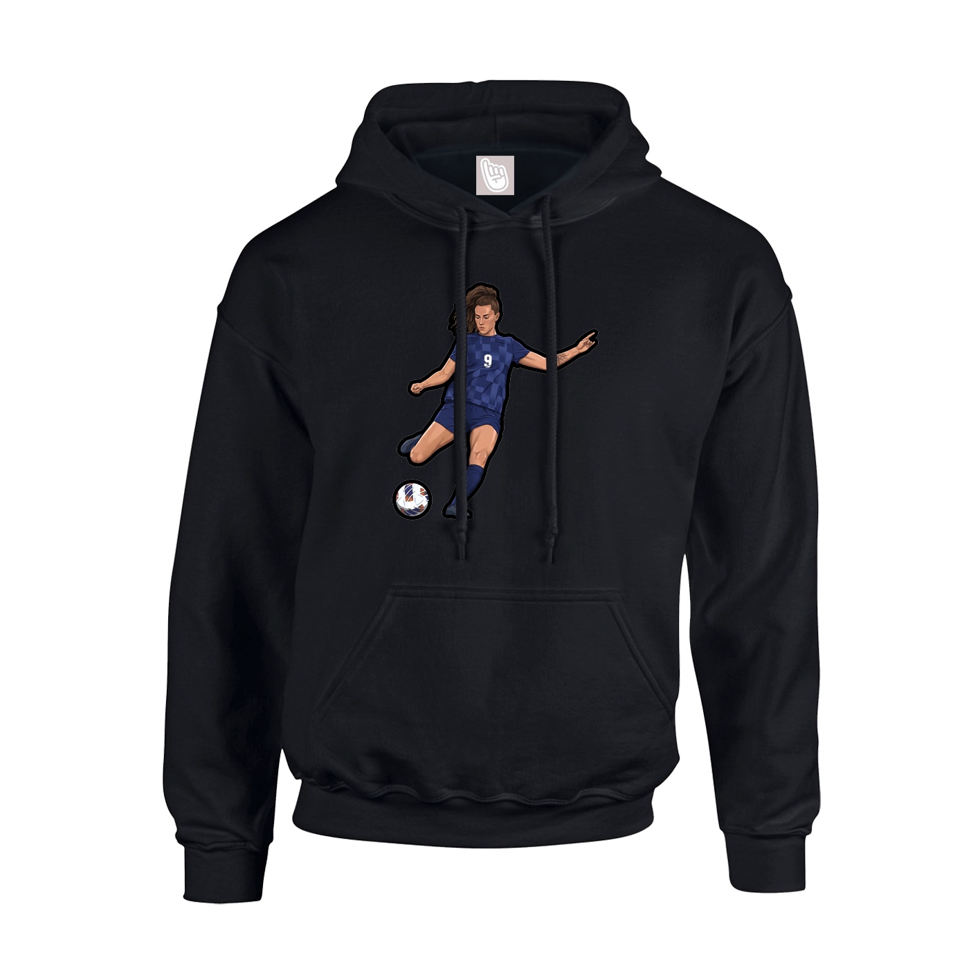 Youth Hoodie — Name Vertical in Black